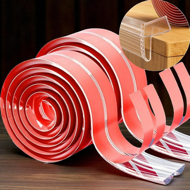 픽커리 잘라쓰는 가구 모서리 코너 보호대 보호 쿠션 가드, 투명, 2개