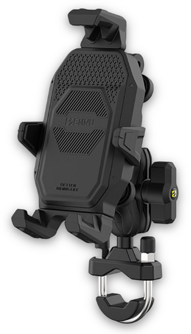 SMNU N1 진동방지 원터치 오토바이 핸드폰 거치대, 유볼트, 블랙
