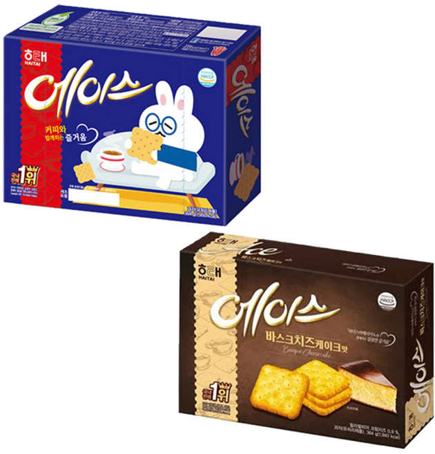 해태 에이스 364g + 바스크치즈케이크 364g, 1개