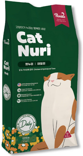 캣누리 고양이사료, 1개, 20kg, 닭+참치