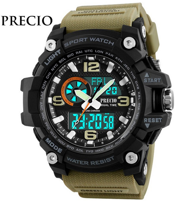 프레시오 남자전자손목시계 군인 군용 방수 N83