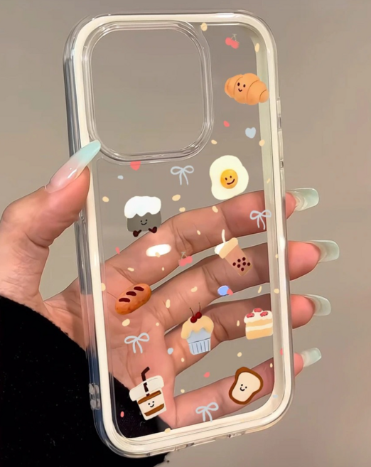 미모랜드 디저트 투명 아이폰 케이스