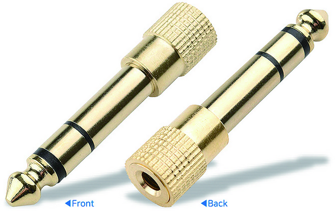 케이블메이트 스테레오 3.5 F to 5.5 M 젠더 CM660, 3.5(암)->5.5(수)-