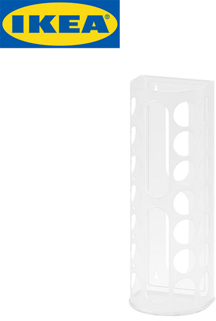 이케아 비닐 정리함 봉투정리대 뽑아쓰기 바리에라, 2개, 하얀색, 2개