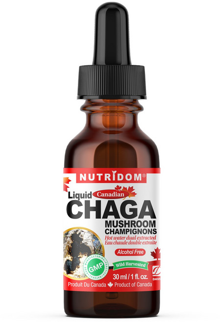 뉴트리돔 캐나다산 차가버섯 추출 액상 드랍 30ml Chaga Mushroom Liquid Drop 캐나다 직구, 1개