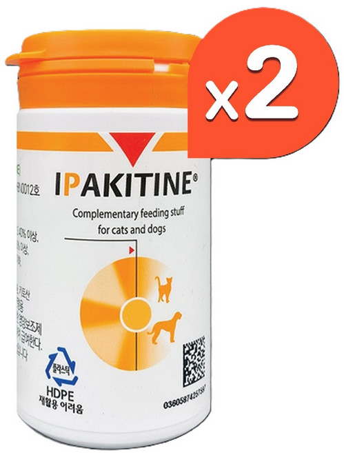 베토퀴놀 반려동물 이파키틴 영양제, 신장, 60g, 2개