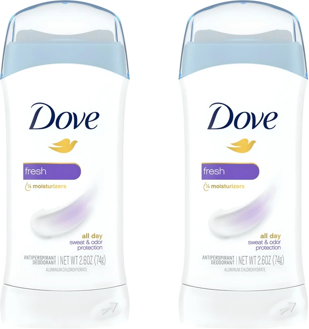 도브 인비저블 솔리드 안티-퍼스피런트 데오드란트 프레시, 74g, 2개 - 쿠팡