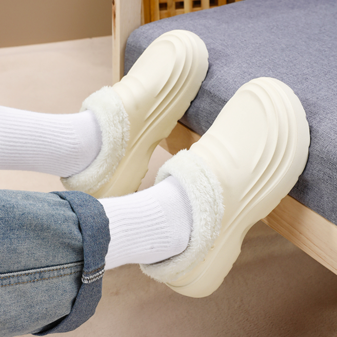 [시즌오프 NO마진 할인] 라쿰 후끈 털 고무신 슬리퍼