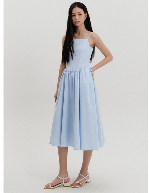 룩캐스트 제인 시어서커 스트라이프 드레스_블루 / JANE SEERSUCKER STRIPE DRESS_BLUE 3121334