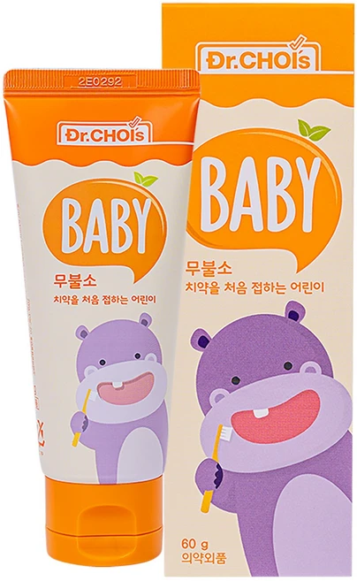 닥터초이스 좋은치약 베이비&키즈 베이비(무불소/6개월~36개월), 60g, 1개 - 쿠팡