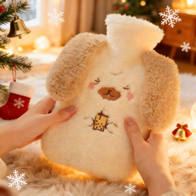 MISI 귀여운 보들보들 강아지 물주머니