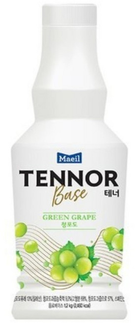 테너베이스 청포도 1.2kg x 6입 1박스 아이스박스무료, 6개