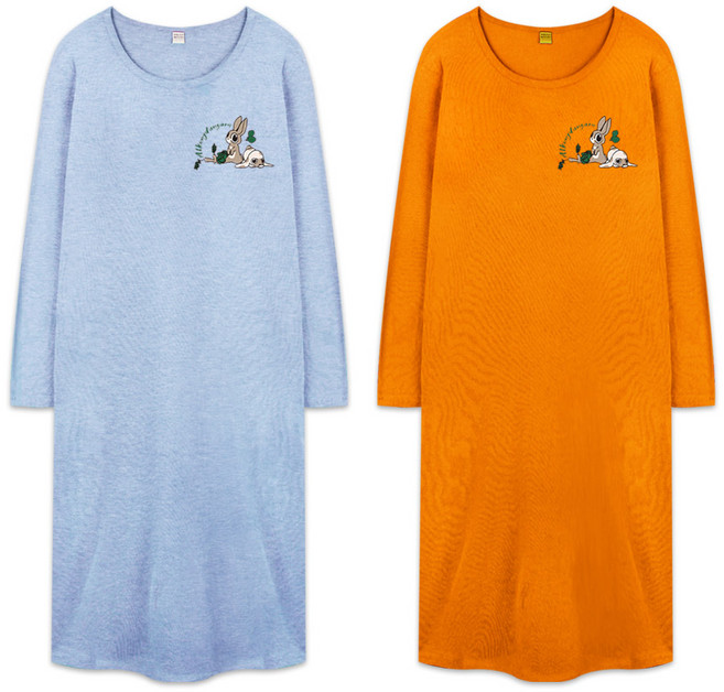 [1+1] 알콩단잠 국내생산 여성 원피스잠옷 파자마 긴팔 홈웨어 실내복 라운지웨어