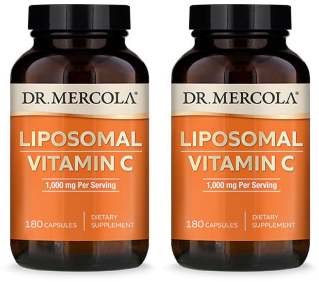 DR. MERCOLA 脂質體維他命C膠囊 1000mg, 180顆, 2罐