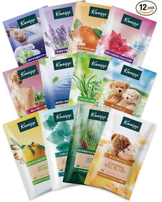 쿠나이프 목욕 소금 12종 트라이얼 아소트 세트 입욕제 (1포 x12종) 164438