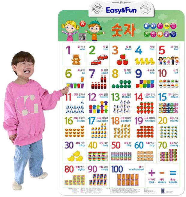 이지앤판 유아포스터 아기벽보, 사운드포스터, 숫자