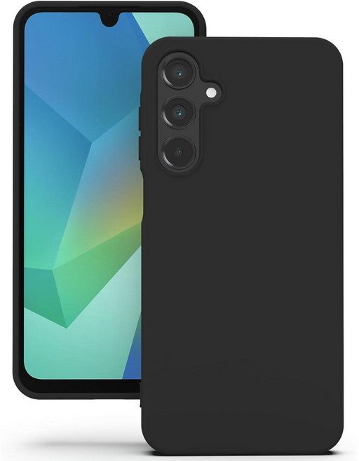 아칸크 삼성 갤럭시 A16 LTE/5G SM-A165N 젤리 실리콘 휴대폰 케이스+지문인식 보호필름 증정 풀세트