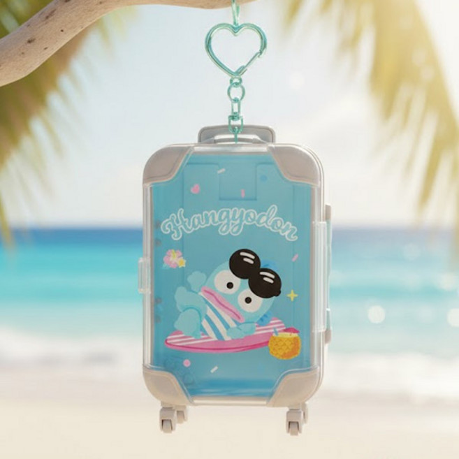 한교동 캐릭터 미니 캐리어 키링 파우치 투명 젤리 케이스 소품샵 가방 꾸미기 다꾸