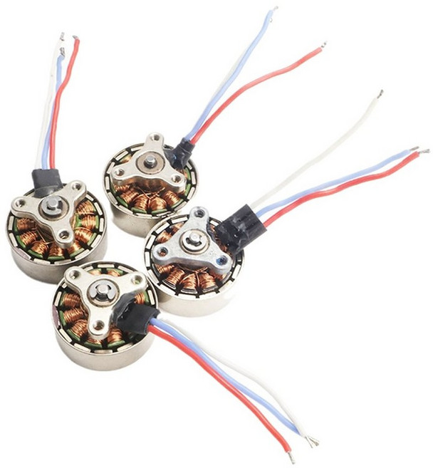 4Pcs 1503 비행기 브러시리스 모터 FPV 레이싱 드론 Quadcopter RC 전기 모터 4 축 원격 제어 비행기, 은
