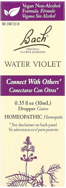 Bach 오리지널 꽃 레미디즈 워터 바이올렛 10ml(0.35fl oz), Bach오리지널꽃레미디즈워터바이올렛10ml035floz, 1개, 10ml - 쿠팡