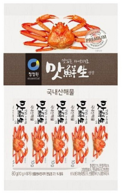 대상 청정원 맛선생 해물 스틱, 80g, 10개