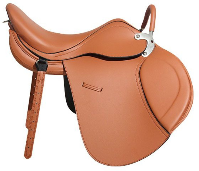 말안장 승마 안장 조랑말 경마 승마안장 의자 방석 말 체험 승마용품 가죽 커버 말타기, C. 옐로우, 1개