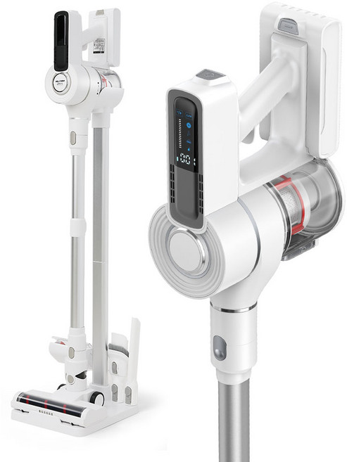 [최신형] 리빙웰 웰스톰 BLDC 무선 진공청소기 강력한 흡입+다양한구성품+평생AS, VC350, 화이트, VC350