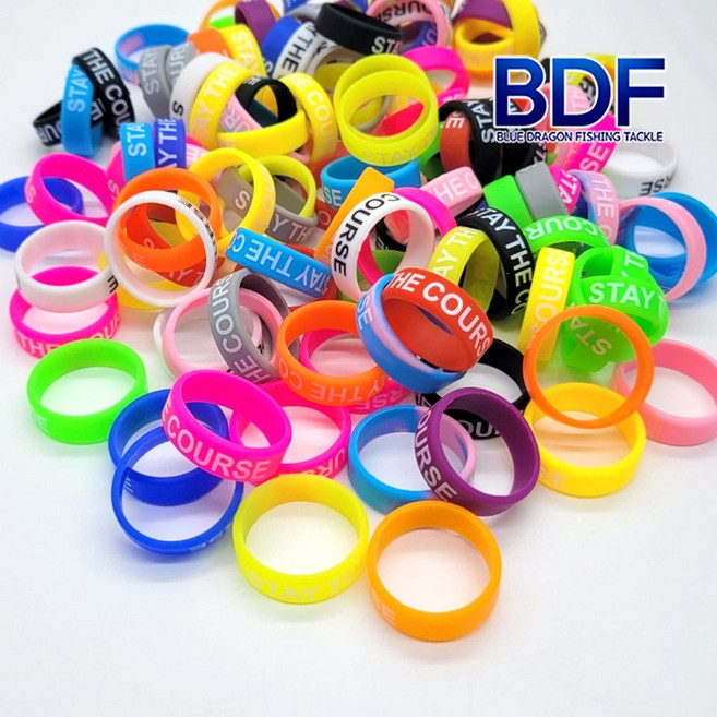 청룡조구 실리콘 링 낱개1개(랜덤색상) 낚싯대 그립 고무링 실리콘밴드, 1개, 02.비비드13mm(색상랜덤)
