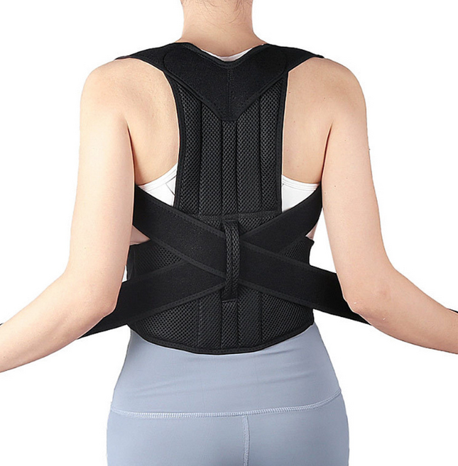 어깨 척추 바른자세 교정 밴드 벨트 교정기 거북목 굽은등 JD-59-1, 1개