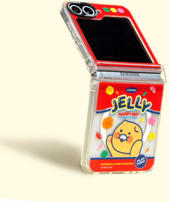 [카카오프렌즈] Z플립6 스낵 클리어 맥세이프 케이스