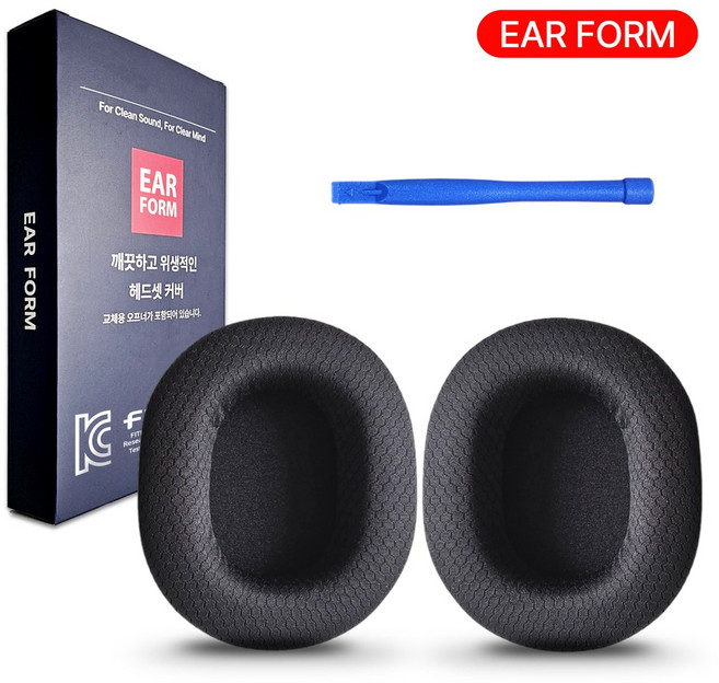 이어폼 레이저 블랙샤크 V2 PRO 2023 이어 패드 헤드셋 커버 호환, 블랙 (H101)