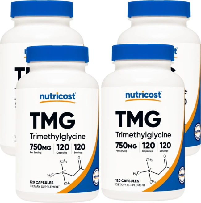 Nutricost TMG(트라이메틸글리신) 750mg 캡슐 120정 4 SET - 쿠팡
