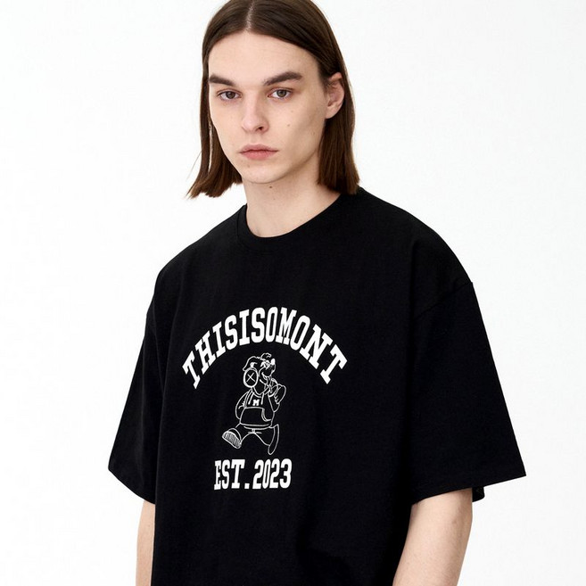 더매드문 디스모먼트 통기성 오버핏 반팔 티셔츠