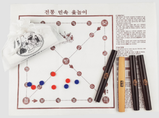 도나토르 추억의 고급 복주머니 전통 윷놀이, 1개, 단품