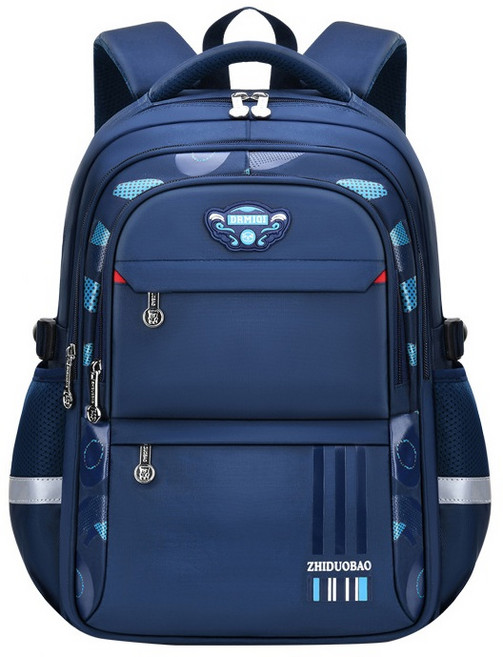 ZHIDUOBAO 護脊書包 輕質撞色後背包 多功能兒童學生書包 防水大容量