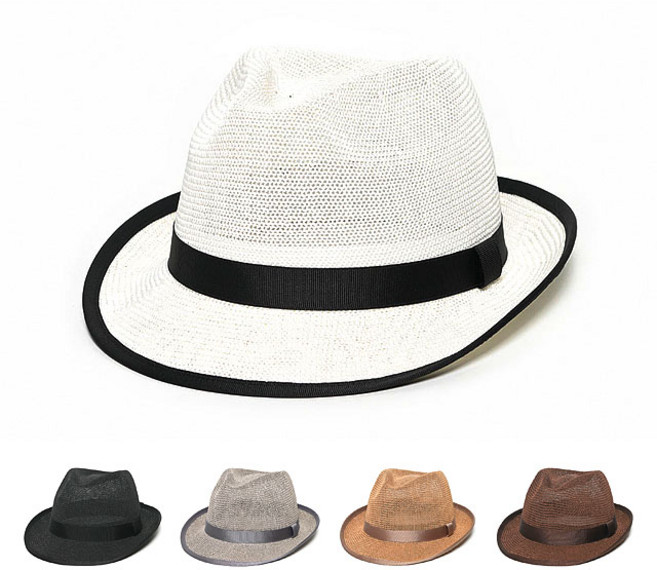 헤리슨 메쉬 중절모 여름 페도라 파나마햇