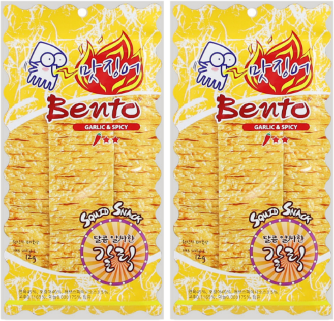 벤토 갈릭앤스파이시 12g, 2개