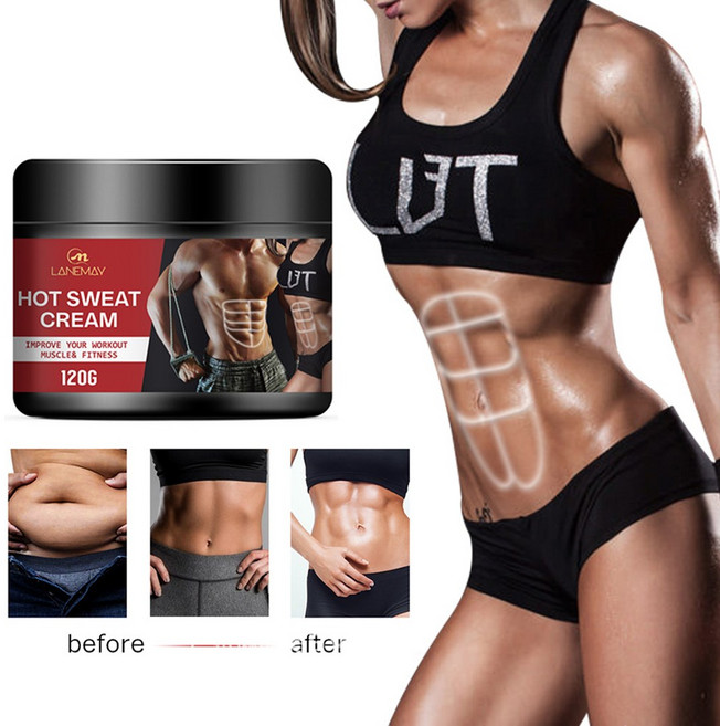 복근크림 복부마사지 남성용 여성용 운동크림 홈트 필수템 승모근 괄사 뱃살 핫 크림 뱃살 연소 마사지 크림 군살 감소 크림, 1개, 120g