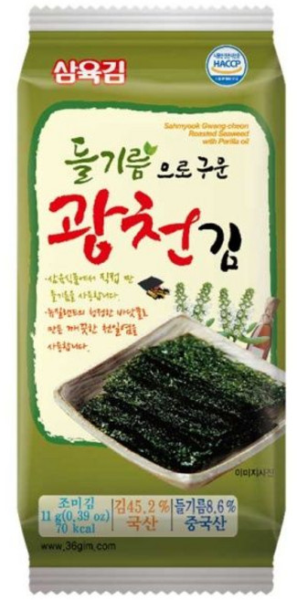 들기름 광천 식탁김11g X 30봉, 11g