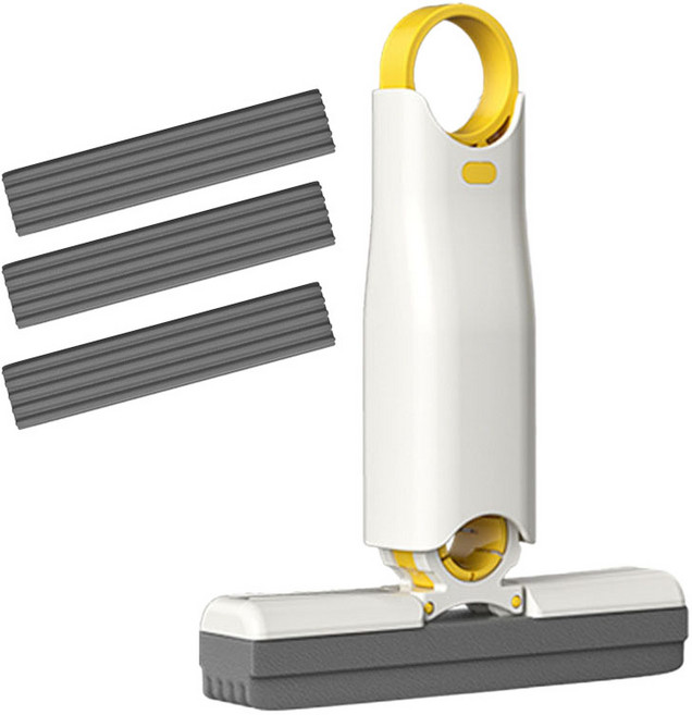 리빙디움 다용도 소형 펄프 밀대 걸레 + 리필용 펄프 3개, 1개