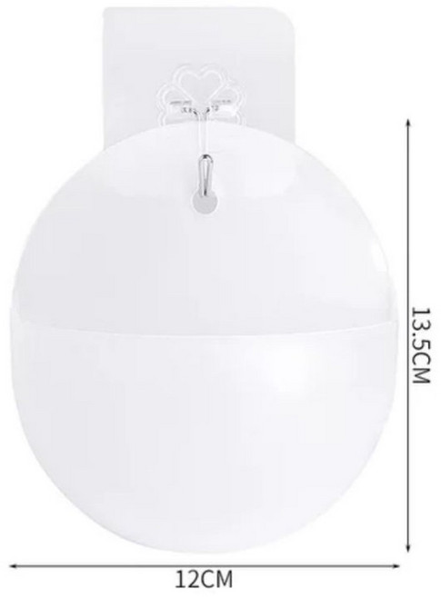 熊貓購物 壁掛花盆 歐洲簡約 水培 塑膠盆 文青, 半圓透明, 1個