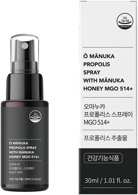 오마누카 프로폴리스 스프레이 MGO 514+, 30ml, 1개