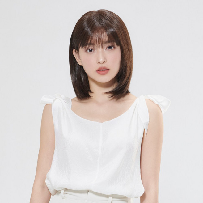 클립스 여성 단발 머리 가발 보브컷 시스루뱅 통가발_니나, 내츄럴 블랙(Natural Black), 1개