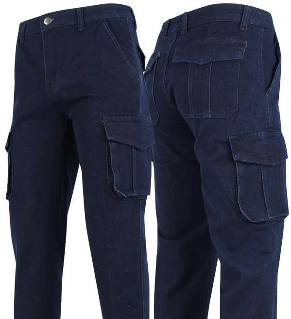 [더빅보스] 봄가을 남성 WD 스판 건빵 주머니 청바지 _ 남자 데님 진 핏이 예쁜 카고 30~40 빅사이즈 B2331