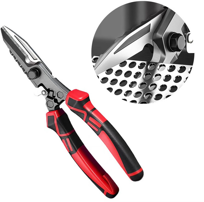 Owete 만능 다목적 스텐 전공 철판가위, 1개