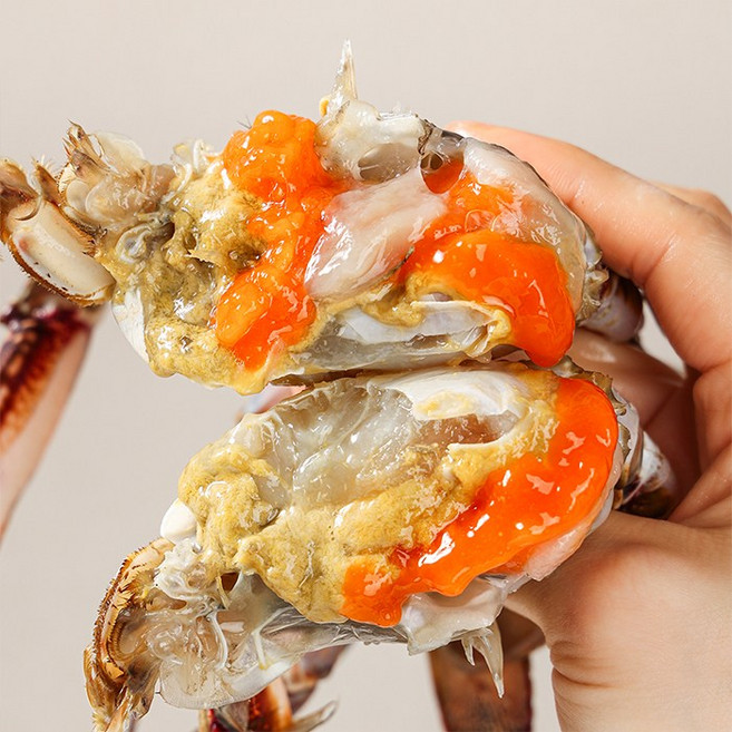 연평도 꽃게 제철 봄 겨울 알배기 활꽃게 급냉 암게 냉동 몽당 암꽃게 1KG [원산지:국산(인천광역시 옹진군)], 1개, 몽당 알 100% 봄 급냉 중 4-5미