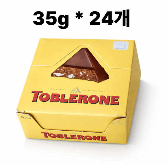 토블론 스위스 밀크 초콜릿, 35g, 24개