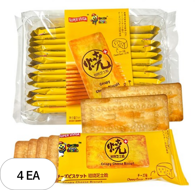 슈퍼비비가 크리스피 치즈맛 비스킷 26p, 288g, 4개