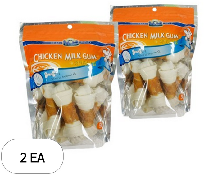 벨러드 강아지 밀크껌 10p, 치킨, 500g, 2개