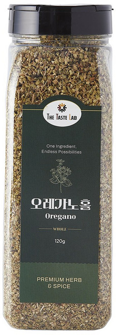 더테이스트랩 오레가노 가루 홀 럽드 분말 허브 향신료, 1개, 120g
